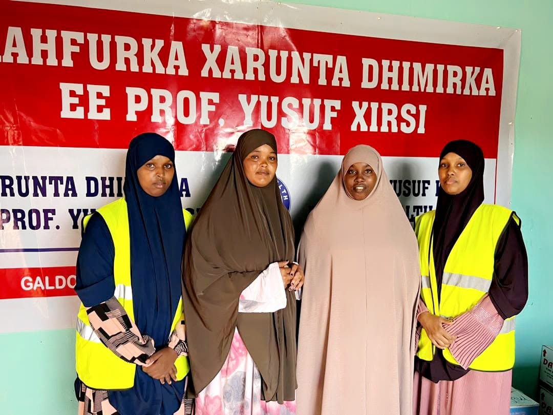Female staff at the Galdogob Mental Health Center